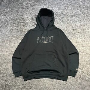 Split Skateboards Sweatshirt Hoodie‎ Mens Large Black Vintage Y2K Grunge Skater
